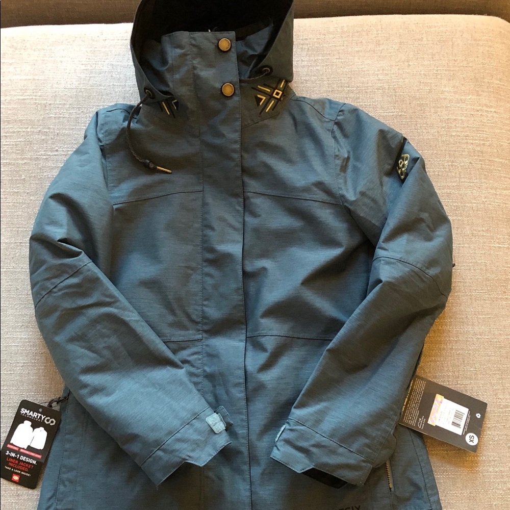 686 SMARTY® 3-IN-1 SPELLBOUND JACKET Orion Blue Heather size XS New with tags